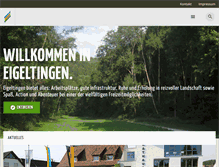Tablet Screenshot of eigeltingen.de
